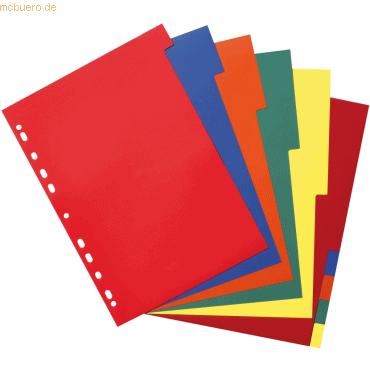 Herlitz Register A4 10-teilig Kunststoff PP farbig Herlitz Register A4 10-teilig Kunststoff PP farbig von Herlitz