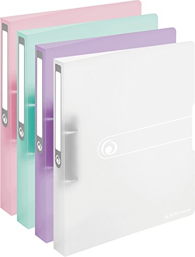 Herlitz Ringbuch, A4, 2 Ringe, 25mm, PP-Folie (Alle 4 Farben) von Herlitz