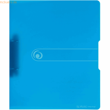 Herlitz Ringbuch A4 2 Ringe PP 16mm blau transparent to go von Herlitz