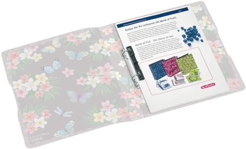 Herlitz Ringbuch A4 aus PP, Motiv: Ladylike Butterflies, 1 Stück von Herlitz