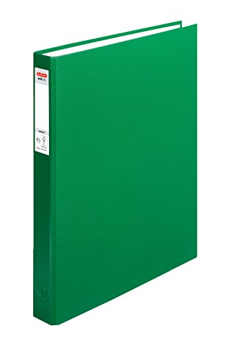 Herlitz Ringbuch maX.file pRotect A4, 1 Stück, 2-Ring-Kombi-Mechanik, 25 mm Füllhöhe, grün von Herlitz