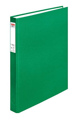 Herlitz Ringbuch maX.file pRotect A4, 1 Stück, 4-Ring-Kombi-Mechanik, 25 mm Füllhöhe, grün von Herlitz