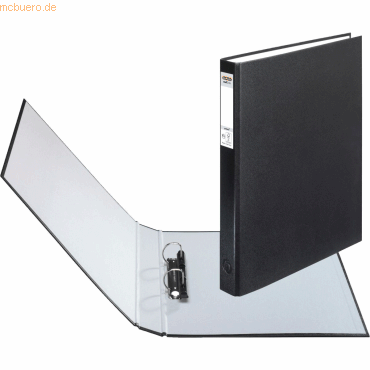 Herlitz Ringbuch protect 2 Ringe 25mm A4 schwarz maX.file von Herlitz