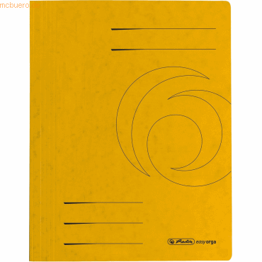 5 x Herlitz Schnellhefter A4 Karton 355g/qm gelb von Herlitz