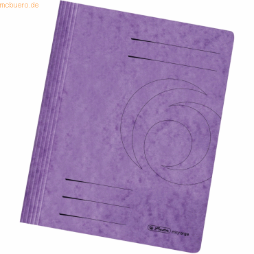 5 x Herlitz Schnellhefter A4 Karton 355g/qm violett von Herlitz