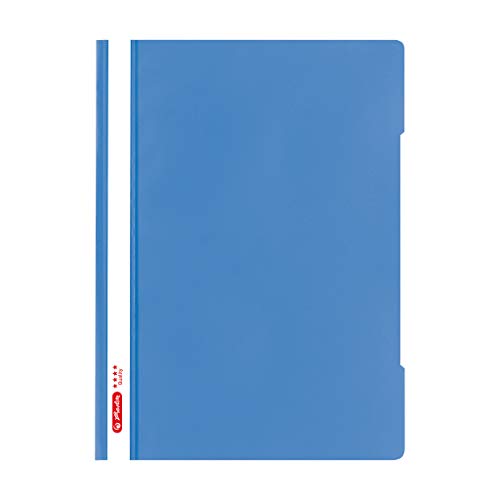 Herlitz Schnellhefter A4 - Quality, Polypropylen-Folie, Glasklar mit Beschriftungsstreifen, baltic blue 1 Stück Herlitz Schnellhefter A4 - Quality, Polypropylen-Folie, Glasklar mit Beschriftungsstreifen, baltic blue 1 Stück von Herlitz