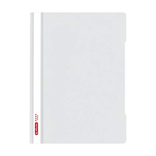 Herlitz Schnellhefter quality A4, Kunststoff, hellgrau, 10 Stück Herlitz Schnellhefter quality A4, Kunststoff, hellgrau, 10 Stück von Herlitz