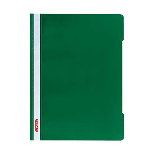 Herlitz Schnellhefter A4 - Quality, Polypropylen-Folie, Glasklar mit Beschriftungsstreifen, grün 1 Stück Herlitz Schnellhefter A4 - Quality, Polypropylen-Folie, Glasklar mit Beschriftungsstreifen, grün 1 Stück von Herlitz