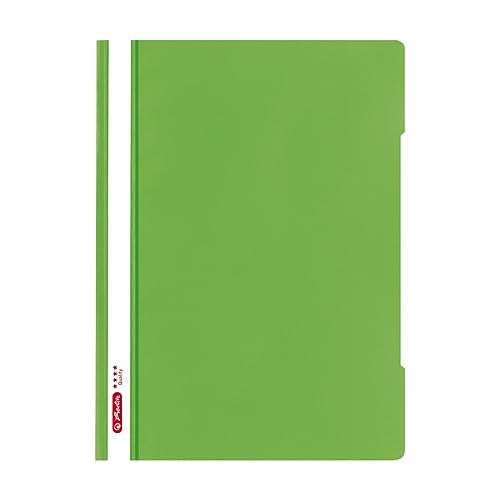 Herlitz Schnellhefter quality A4, Kunststoff, hellgrün, 10 Stück von Herlitz