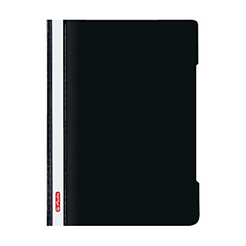 Herlitz Schnellhefter A4 - Quality, Polypropylen-Folie, Glasklar mit Beschriftungsstreifen, schwarz 1 Stück, 11317096 Herlitz Schnellhefter A4 - Quality, Polypropylen-Folie, Glasklar mit Beschriftungsstreifen, schwarz 1 Stück, 11317096 von Herlitz