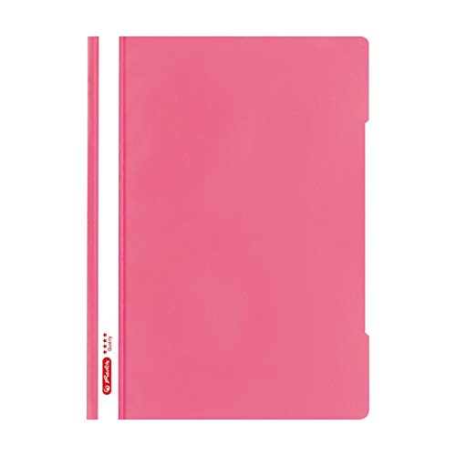 Herlitz Schnellhefter quality A4, Kunststoff, pink, 10 Stück von Herlitz