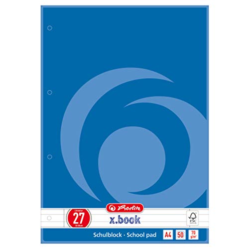 Herlitz Schulblock A4 FSC Mix Lineatur 27, 1 Motiv, 50 Blatt Herlitz Schulblock A4 FSC Mix Lineatur 27, 1 Motiv, 50 Blatt von Herlitz
