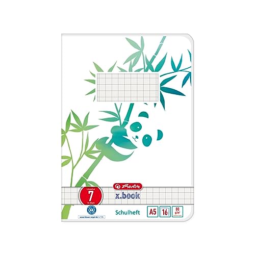Herlitz Schulheft A5 GREENline 16 Blatt Lineatur 07 Motiv Panda Herlitz Schulheft A5 GREENline 16 Blatt Lineatur 07 Motiv Panda von Herlitz