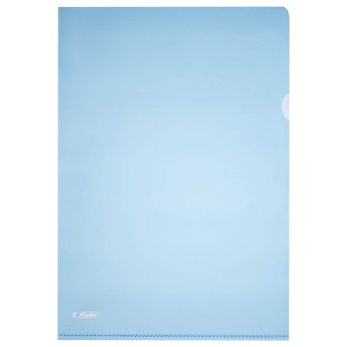 Herlitz Sichthüllen blau genarbt / 0,19mm / 25 Stück von Herlitz