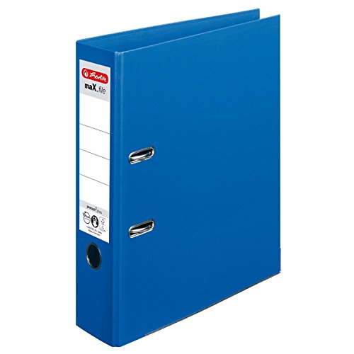 Herlitz Spiralblock, 3 Aktenordner max. file protect plus Polypropylen INT/EXT-Rücken 80 mm blau Herlitz Spiralblock, 3 Aktenordner max. file protect plus Polypropylen INT/EXT-Rücken 80 mm blau von Herlitz