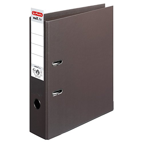 Herlitz Spiralblock, 3 Aktenordner max. file protect plus Polypropylen INT/EXT-Rücken 80 mm braun Herlitz Spiralblock, 3 Aktenordner max. file protect plus Polypropylen INT/EXT-Rücken 80 mm braun von Herlitz