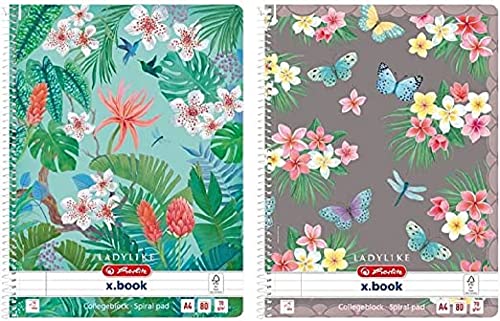 Herlitz Spiralblock Ladylike A4, Lineatur 27, 80 Blatt, 1 Stück Herlitz Spiralblock Ladylike A4, Lineatur 27, 80 Blatt, 1 Stück von Herlitz