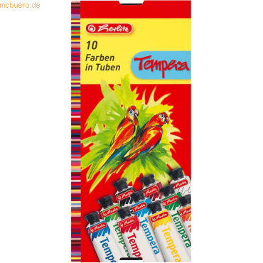 Herlitz Temperafarben VE=10 Farben von Herlitz