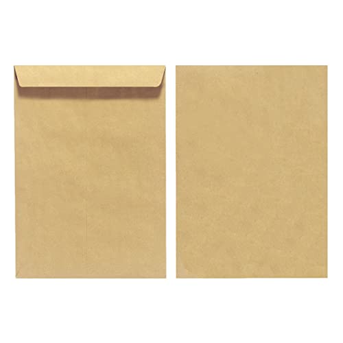 Herlitz Versandtasche B5 90 g Nassklebend, Recyclingpapier, blauer Engel, 10-er Packung, eingeschweißt, braun von Herlitz