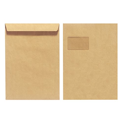 Herlitz Versandtasche C4 90 g Nassklebend mit Fenster, Recyclingpapier, blauer Engel, 10-er Packung, eingeschweißt, braun Herlitz Versandtasche C4 90 g Nassklebend mit Fenster, Recyclingpapier, blauer Engel, 10-er Packung, eingeschweißt, braun von Herlitz