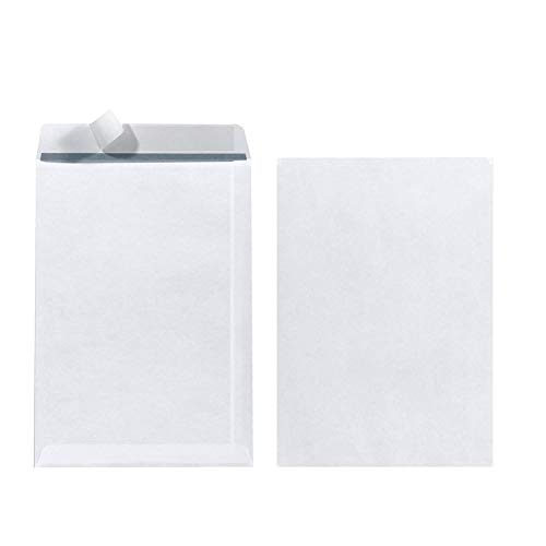 Herlitz Versandtasche C5 90 g Haftklebend, mit Innendruck in Folienpackung, eingeschweißt, weiß (4, Versandtasche C5) von Herlitz