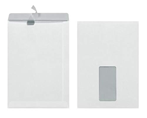 Herlitz Versandtasche C5 90 g Haftklebend mit Fenster, mit Innendruck in Folienpackung, eingeschweißt (10x 25 Stück/ C5) von Herlitz