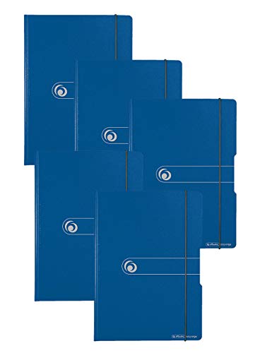 Herlitz easy orga to go Klemmbrettmappe A4 (5 Stück, blau) von Herlitz