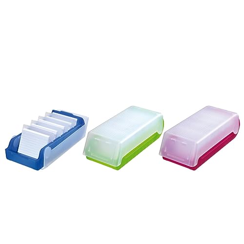 Karteibox, Karteikasten, Lernkartei PP A8 transluzent farbig sortiert für 600 Karteikarten von Herlitz Karteibox, Karteikasten, Lernkartei PP A8 transluzent farbig sortiert für 600 Karteikarten von Herlitz von Herlitz