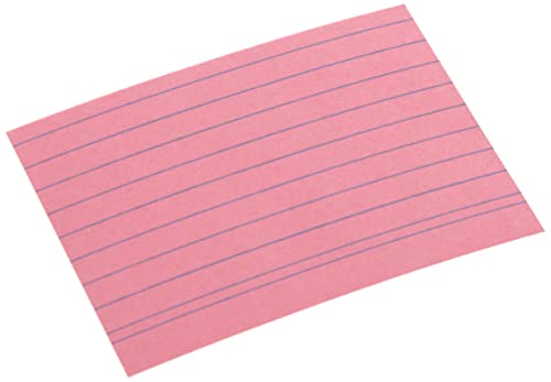 herlitz Karteikarte A8, liniert, rosa, 100 Stück von Herlitz