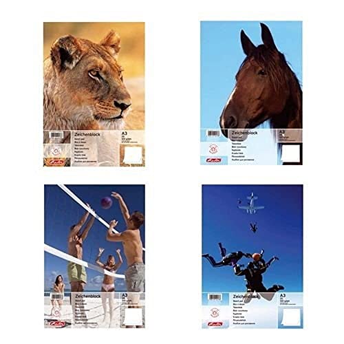 Lerlitz Zeichenblock A3, 25 Blätter, 100g/qm Lerlitz Zeichenblock A3, 25 Blätter, 100g/qm von Herlitz