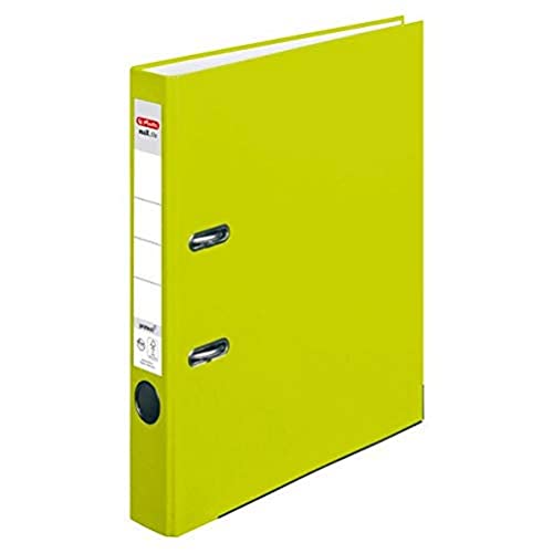 Herlitz Ordner maX.file protect A4, Rückenbreite 5 cm, neon-grün, 1 Stück von Herlitz