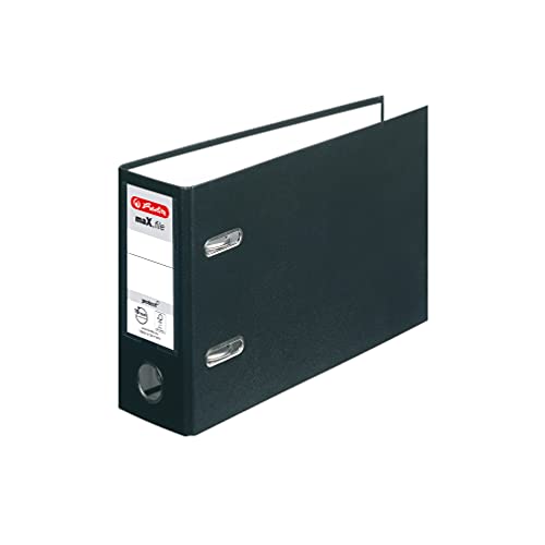 herlitz 10842334 Ordner maX.file protect, A5, quer, Rückenbreite: 8cm, PP-Folienbezug, schwarz, 10 Stück herlitz 10842334 Ordner maX.file protect, A5, quer, Rückenbreite: 8cm, PP-Folienbezug, schwarz, 10 Stück von Herlitz