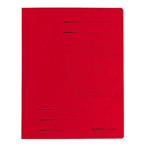 herlitz 10902898 Schnellhefter A4 Quality, rot, kaufmännische- und Behördenheftung, 25 Stück von Herlitz