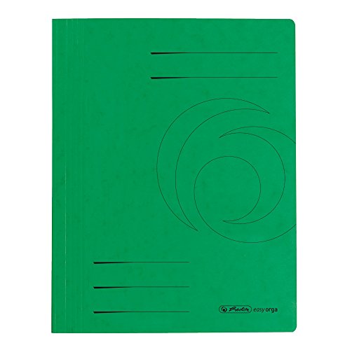 herlitz 10902906 Schnellhefter A4 Quality, grün, kaufmännische- und Behördenheftung, 25 Stück von Herlitz