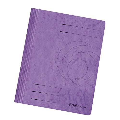 herlitz 10902948 Schnellhefter A4 Quality, violett, kaufmännische- und Behördenheftung, 25 Stück von Herlitz