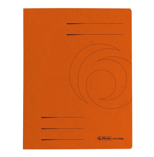 herlitz 11094687 Schnellhefter A4 "Quality", orange, kaufmännische- und Behördenheftung, 10 Stück von Herlitz