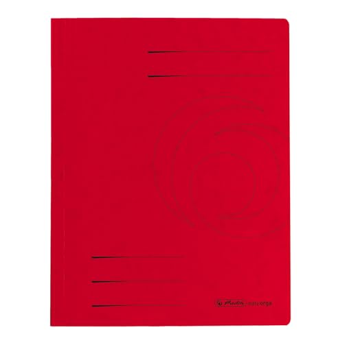 Herlitz Schnellhefter quality A4 Karton, gefaltet, rot, 10 Stück von Herlitz