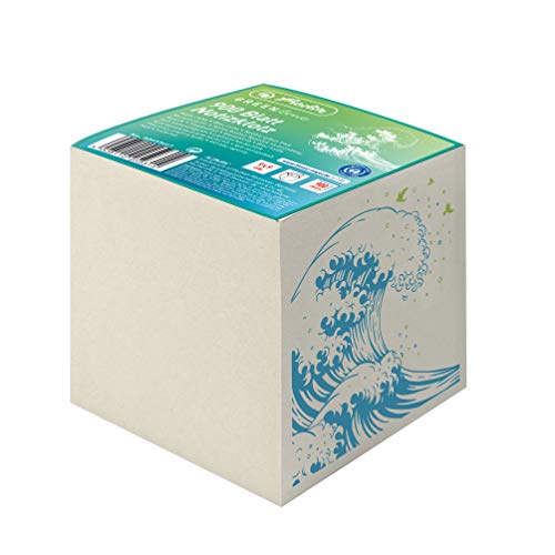 Herlitz 50033461 Notizklotz 9 x 9 x 9 cm, 900 Blatt, Motiv: GREENline Welle, 1 Stück Herlitz 50033461 Notizklotz 9 x 9 x 9 cm, 900 Blatt, Motiv: GREENline Welle, 1 Stück von Herlitz
