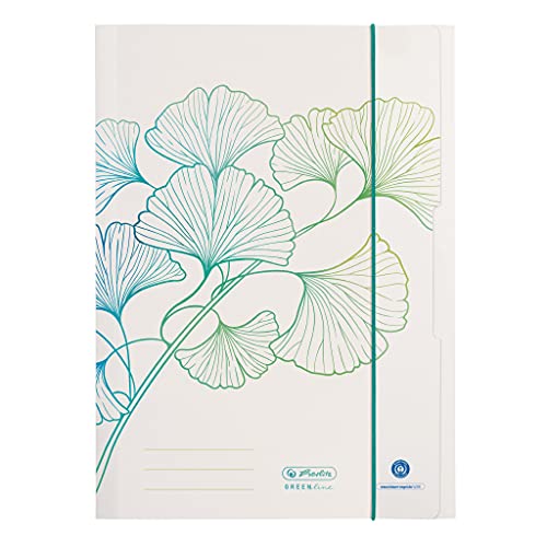 herlitz 50034420 Sammelmappe A4, Motiv: GREENline Ginkgo, 1 Stück von Herlitz