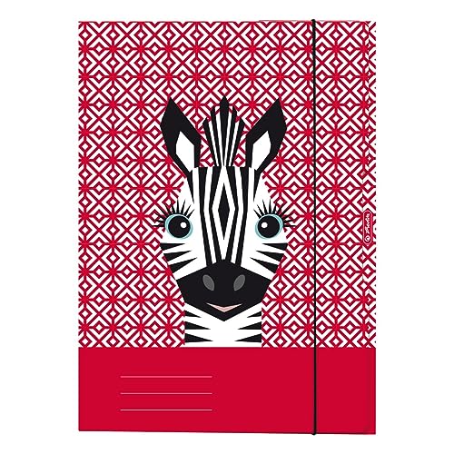 Herlitz 50040353 Sammelmappe A4 Cute Animals Zebra, 1 Stück, mehrfarbiig von Herlitz