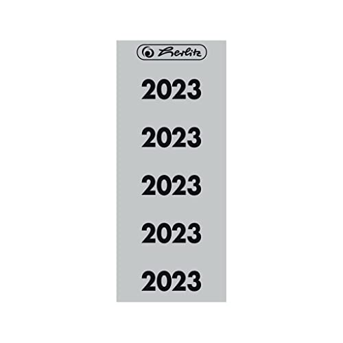 Herlitz 50042999 Jahreszahlen 2023, grau, 50 Stück von Herlitz