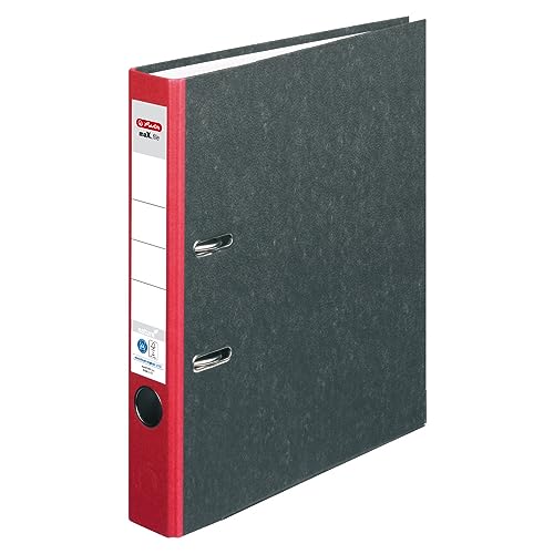 herlitz 5141304 Ordner maX.file nature, A4, Rückenbreite: 5cm, Wolkenmarmorbezug, rot, 25 Stück herlitz 5141304 Ordner maX.file nature, A4, Rückenbreite: 5cm, Wolkenmarmorbezug, rot, 25 Stück von Herlitz