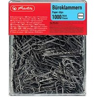 herlitz Büroklammern silber verzinkt, 1.000 St. von Herlitz