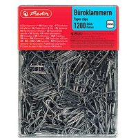 herlitz Büroklammern silber verzinkt, 1.200 St. von Herlitz