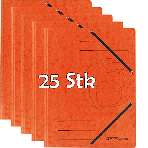 herlitz Eckspannermappe easyorga, DIN A4, orange VE=25 herlitz Eckspannermappe easyorga, DIN A4, orange VE=25 von Herlitz