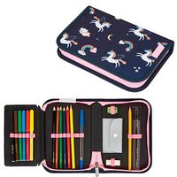 herlitz Federmäppchen Dreamy Unicorn dunkelblau, 20,5 x 3,8 cm von Herlitz