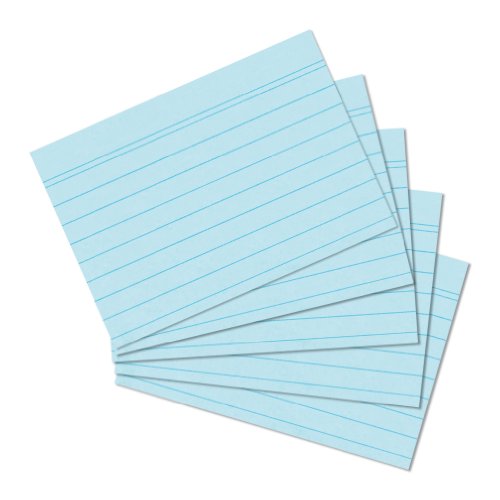 Herlitz Karteikarten, DIN A5, blau, liniert, 100 Stück Herlitz Karteikarten, DIN A5, blau, liniert, 100 Stück von Herlitz