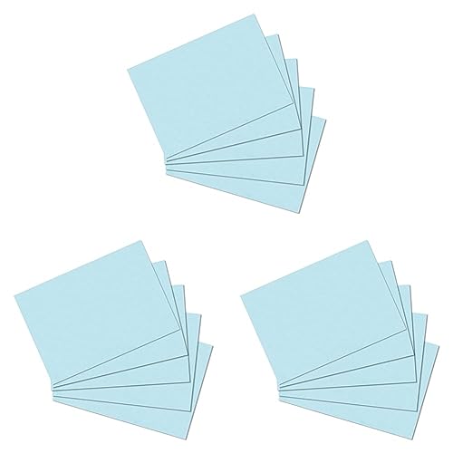 herlitz Karteikarte A6, blanko, blau, 100 Stück (Packung mit 3) von Herlitz