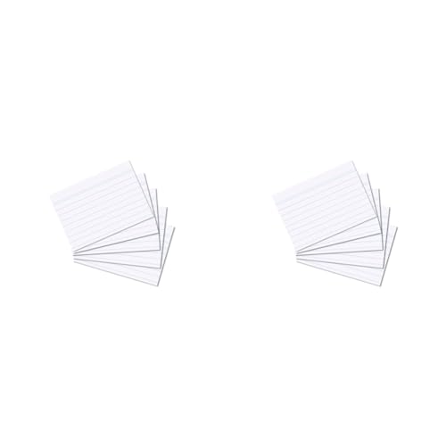 herlitz Karteikarte A8, liniert, weiß, 100 Stück (Packung mit 2) von Herlitz