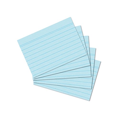 herlitz Karteikarte A7, liniert, blau, 100 Stück von Herlitz